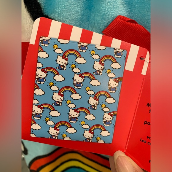 🌈 🧸 NWT Hello Kitty 🌈 Cute Ice Cream & Rainbows Twin Throw Blanket 🌈🧸 - Picture 6 of 7